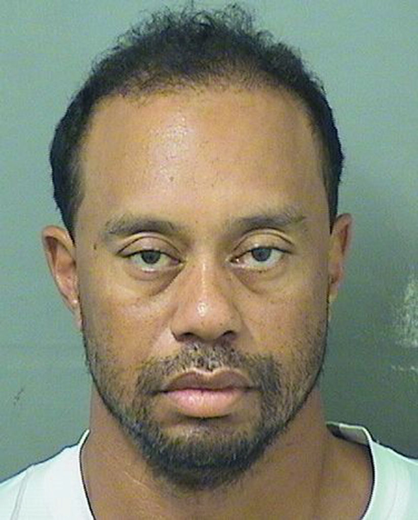 Tiger Eldrick Woods appears in a booking photo released by Palm Beach County Sheriff's Office in Palm Beach, Florida, U.S., May 29, 2017. Palm Beach County Sheriff's Office/Handout via REUTERSTHIS IMAGE HAS BEEN SUPPLIED BY A THIRD PARTY. FOR EDITORIAL USE ONLY. NOT FOR SALE FOR MARKETING OR ADVERTISING CAMPAIGNS - RTX384BU